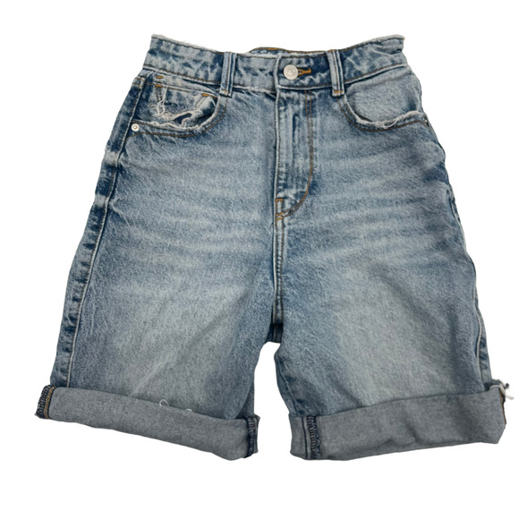 Zara Shorts Zara Cut Off Jeans Shorts Womens Rolled Cuff High Rise